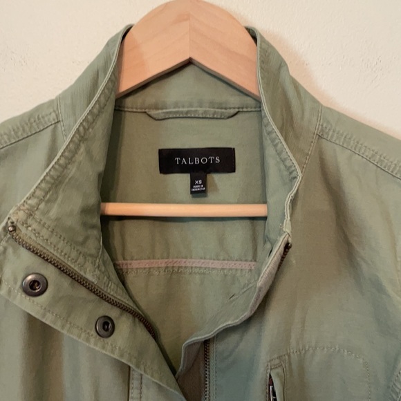 Talbots Green Cotton Jacket Size XS - Picture 2 of 7